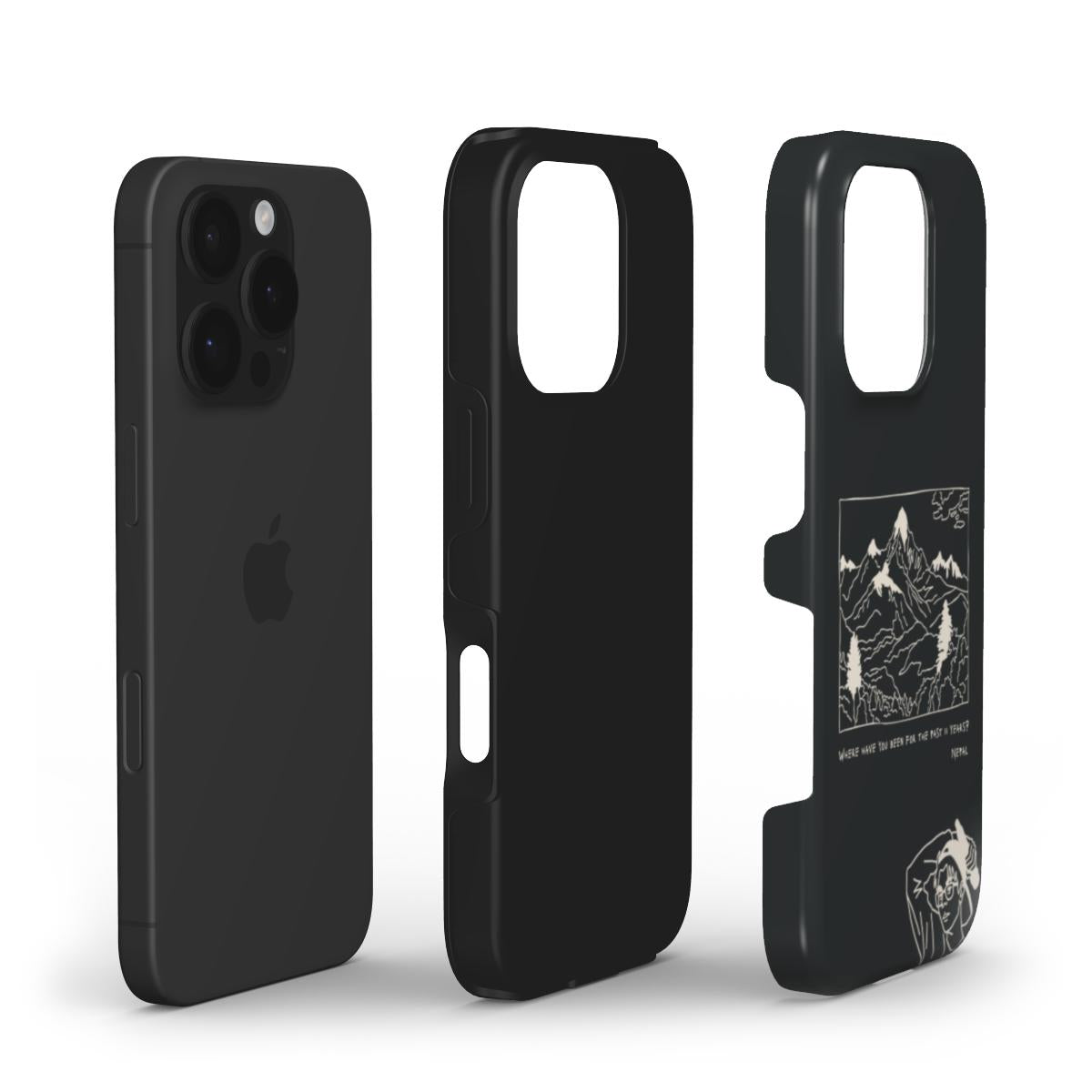 Nepal - Tough Phone Case (Black/Natural)