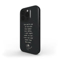 YOU GOTTA GO (S) - Tough Phone Case (Black/Natural)