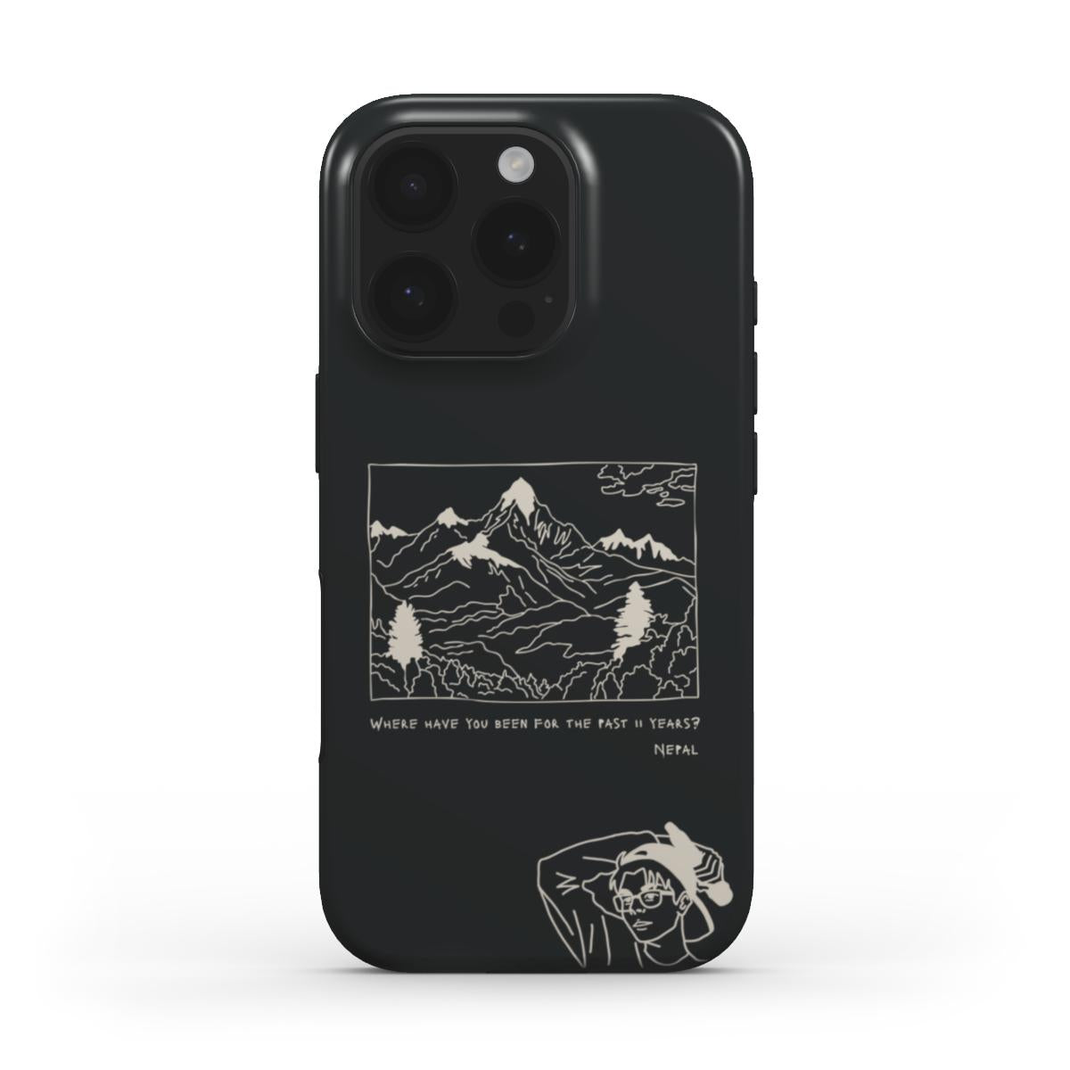 Nepal - Tough Phone Case (Black/Natural)
